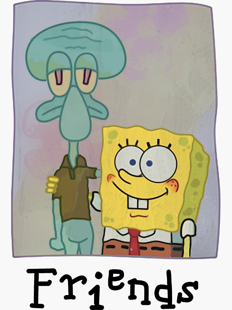 Spongebob Squarepants Vintage Spongebob And Squidward Sticker For Sale By Triumphx912 Redbubble 2714