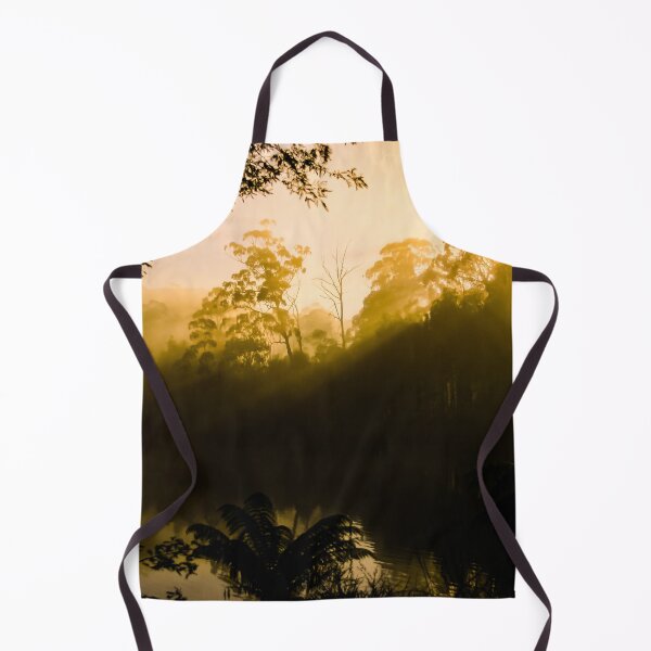 Item preview, Golden Sun rising over the forest of a misty lake designed and sold by James-Cole.