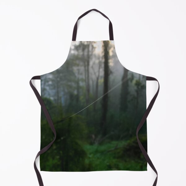 Item preview, A single thread of a spiders web traverses the foggy forest landscape designed and sold by James-Cole.