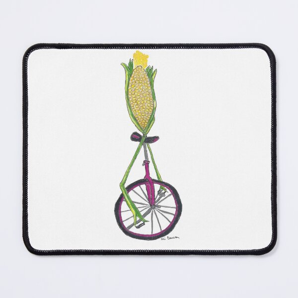 Item preview, Uni-Corn a Stalk of Corn Riding a Unicycle designed and sold by AliCatOriginals.