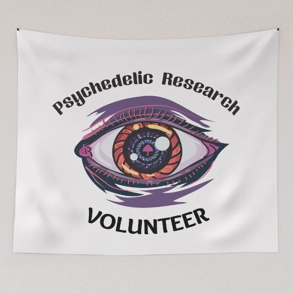 Item preview, Psychedelic Research Volunteer - Trippy Mushroom Eye Design designed and sold by Auntieck.