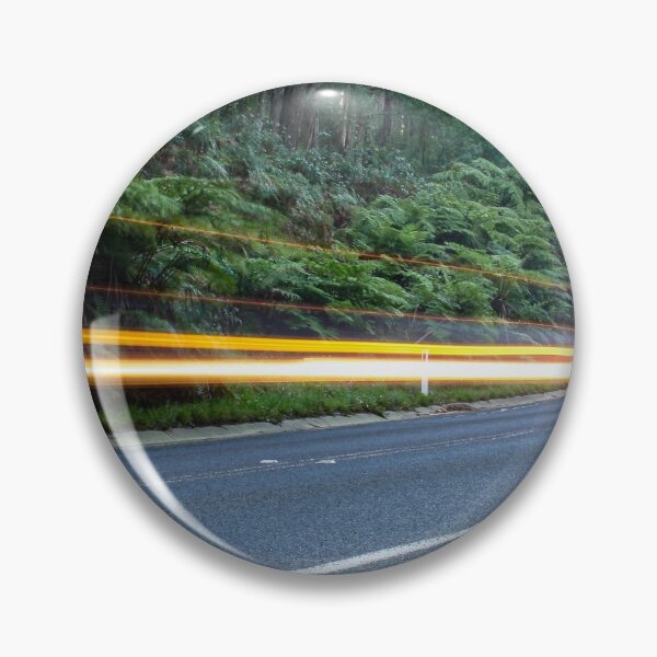 Item preview, Car lights streaking past on a quiet country road in the Australian rainforest designed and sold by James-Cole.