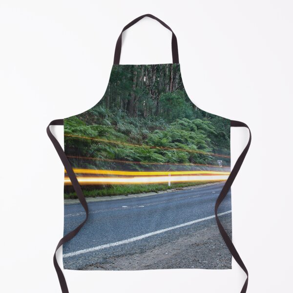 Item preview, Car lights streaking past on a quiet country road in the Australian rainforest designed and sold by James-Cole.