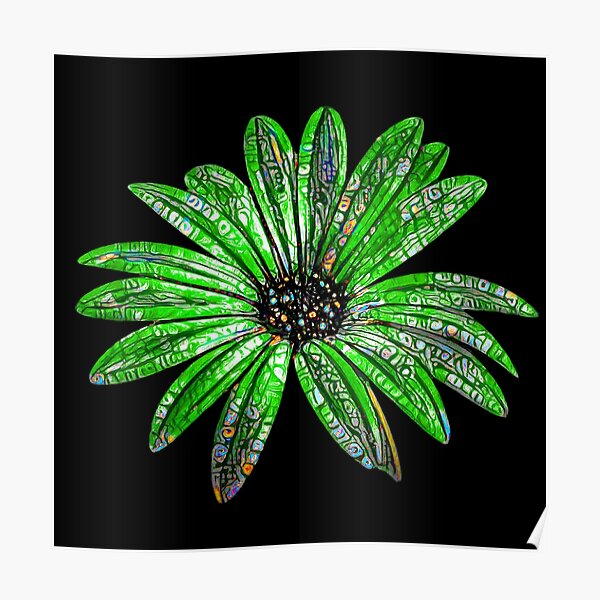 Decoración: Flor Verde Esmeralda | Redbubble