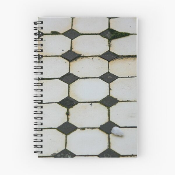 Item preview, Old decaying black and white mosaic tiled floor 02 designed and sold by James-Cole.