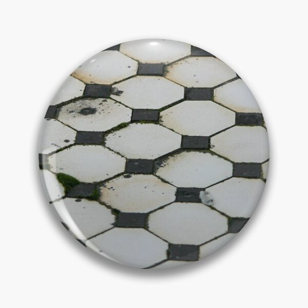 Item preview, Old decaying black and white mosaic tiled floor 01 designed and sold by James-Cole.