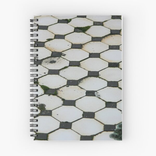 Item preview, Old decaying black and white mosaic tiled floor 01 designed and sold by James-Cole.