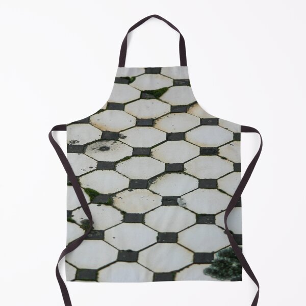 Item preview, Old decaying black and white mosaic tiled floor 01 designed and sold by James-Cole.