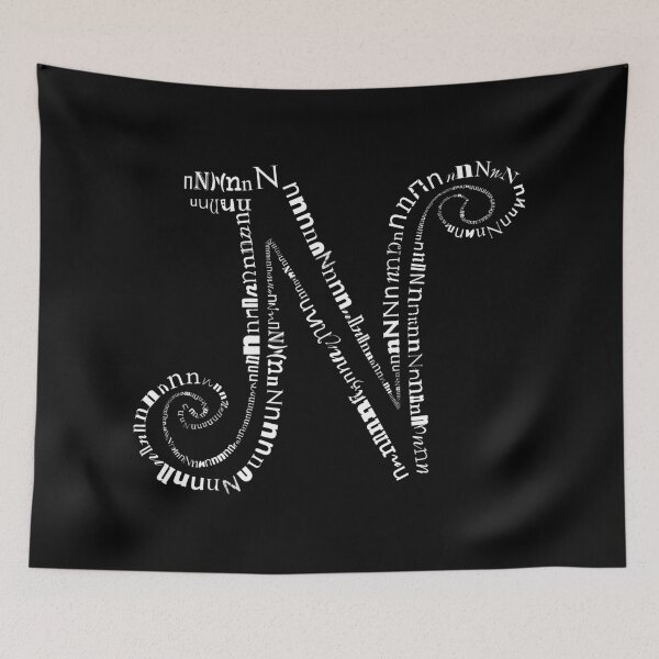 Item preview, Typographic N letter designed and sold by adiosmillet.
