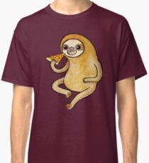Sloth Eating Pizza Classic T-Shirt