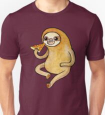 Sloth Eating Pizza Unisex T-Shirt