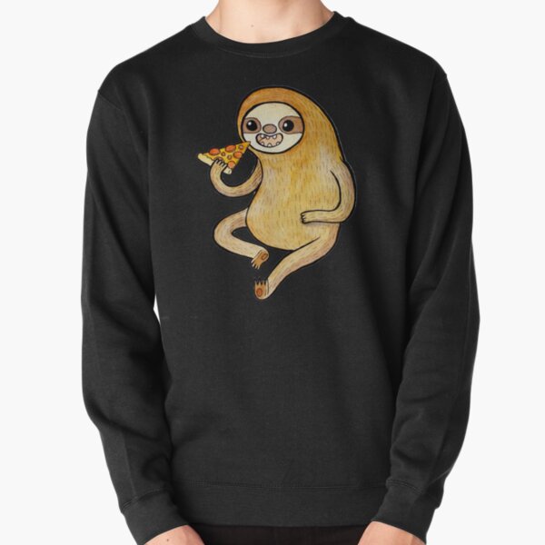 Sloth Eating Pizza Sweatshirt épais