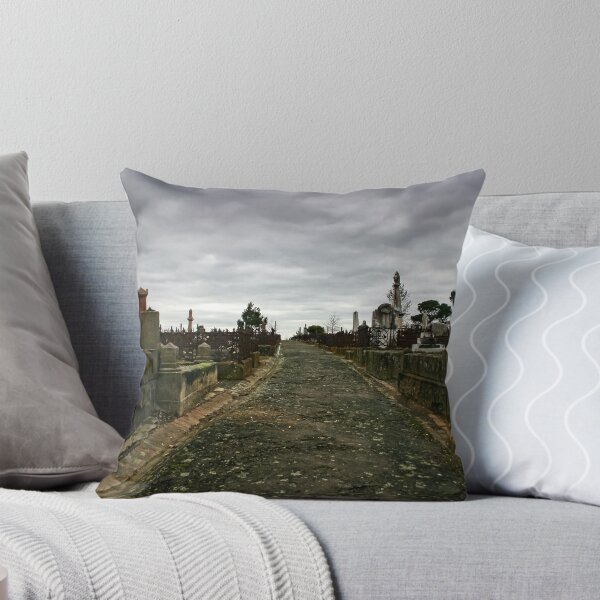 Item preview, Historical paths leading through Ballarat’s old cemetery on a gloomy overcast day designed and sold by James-Cole.