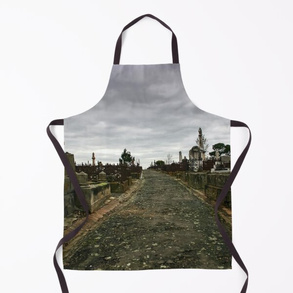 Item preview, Historical paths leading through Ballarat’s old cemetery on a gloomy overcast day designed and sold by James-Cole.