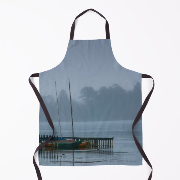 Item preview, Sail boats moored at Lake Wendouree jetty on a cold misty morning designed and sold by James-Cole.