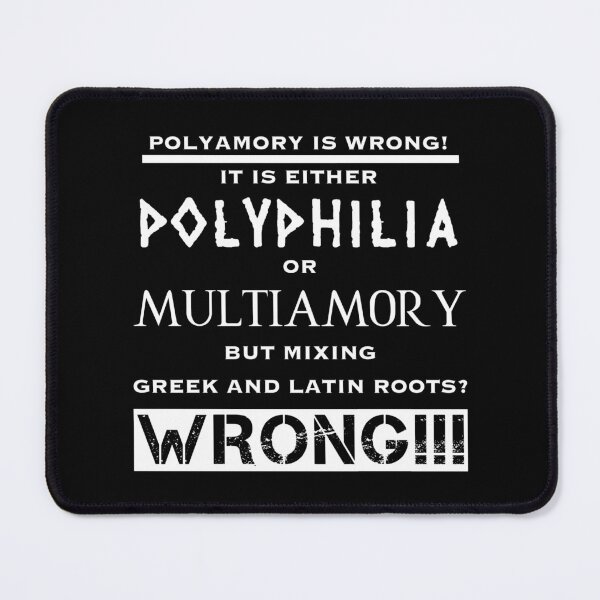 Item preview, Polyamory is wrong (2) designed and sold by DotorEaon.