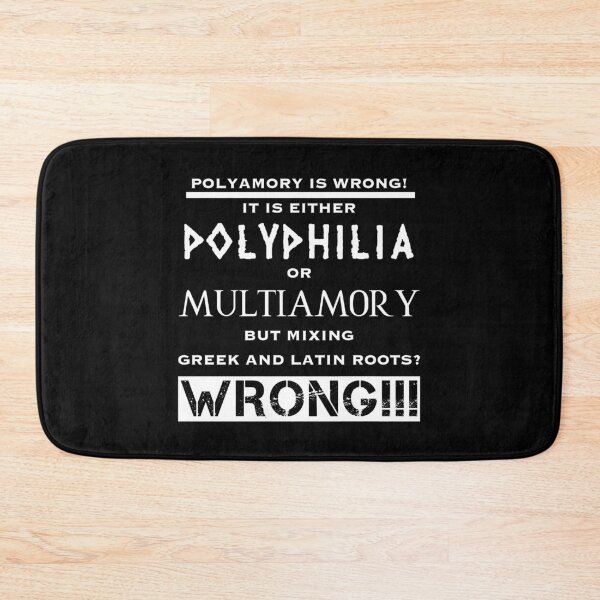 Item preview, Polyamory is wrong (2) designed and sold by DotorEaon.