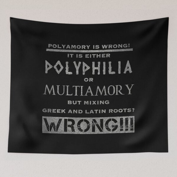 Item preview, Polyamory is wrong (3) designed and sold by DotorEaon.