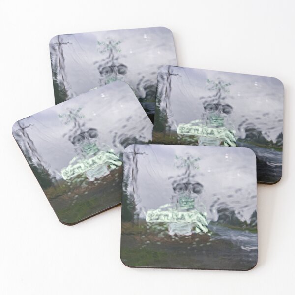 Item preview, Old train crossing through a rainy window designed and sold by James-Cole.