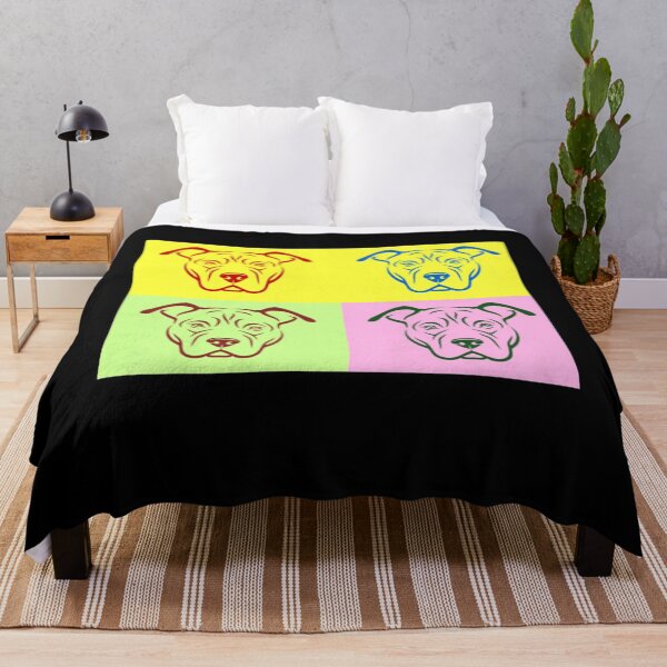 Item preview, Pitbull Color Block Premium designed and sold by EuphemiaShop.