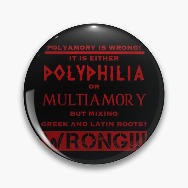 Item preview, Polyamory is wrong (4) designed and sold by DotorEaon.