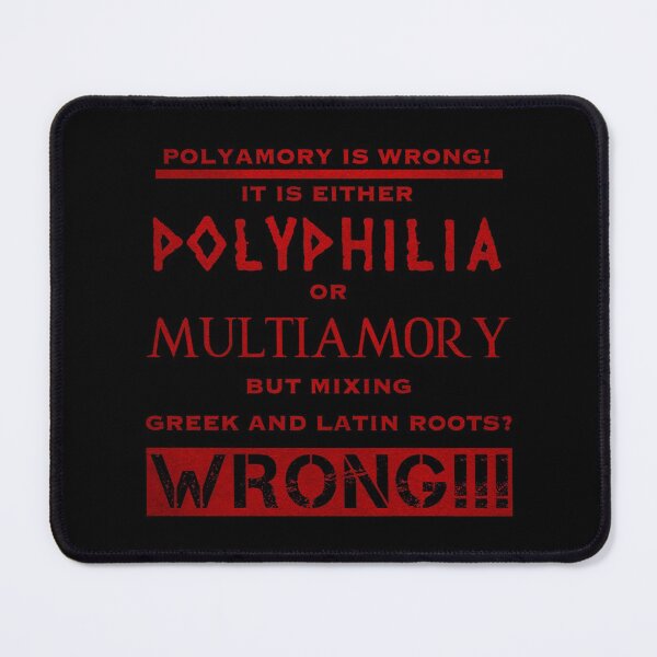 Item preview, Polyamory is wrong (4) designed and sold by DotorEaon.