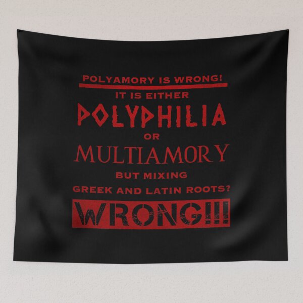 Item preview, Polyamory is wrong (4) designed and sold by DotorEaon.