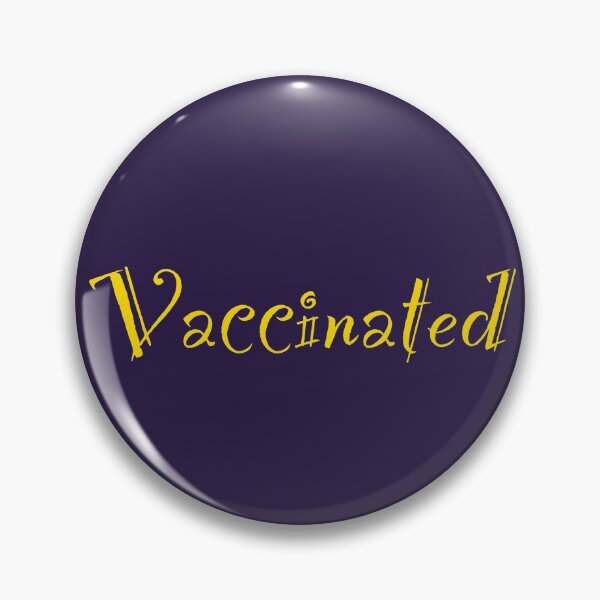 Item preview, Vaccinated - Royal purple and yellow  designed and sold by Eve :).