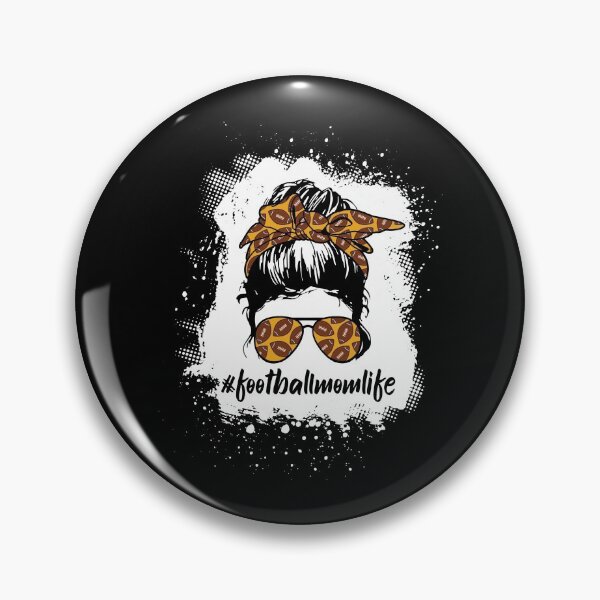 Item preview, Football mom shirts Bleached Football Mom Life Messy Bun Football Player Mom designed and sold by JOSEPH PERONA.