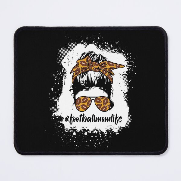 Item preview, Football mom shirts Bleached Football Mom Life Messy Bun Football Player Mom designed and sold by JOSEPH PERONA.