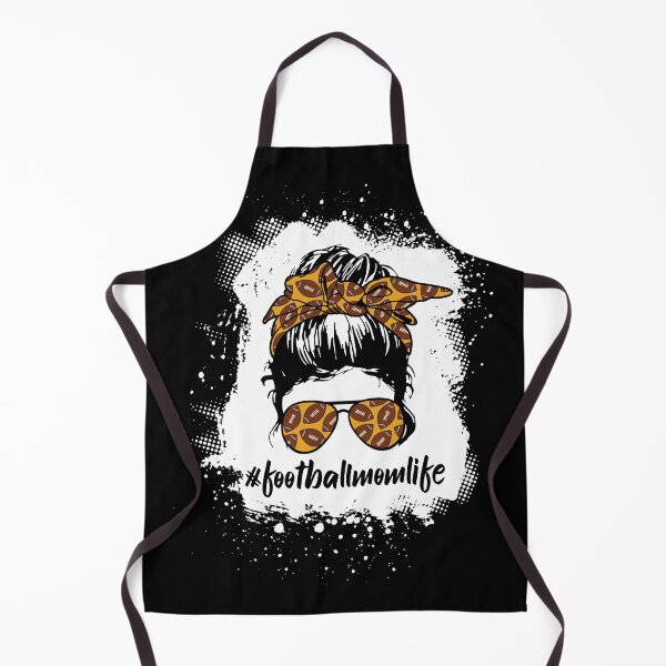 Item preview, Football mom shirts Bleached Football Mom Life Messy Bun Football Player Mom designed and sold by JOSEPH PERONA.