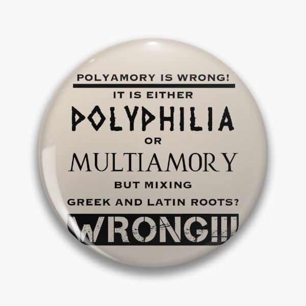 Item preview, Polyamory is wrong (5) designed and sold by DotorEaon.