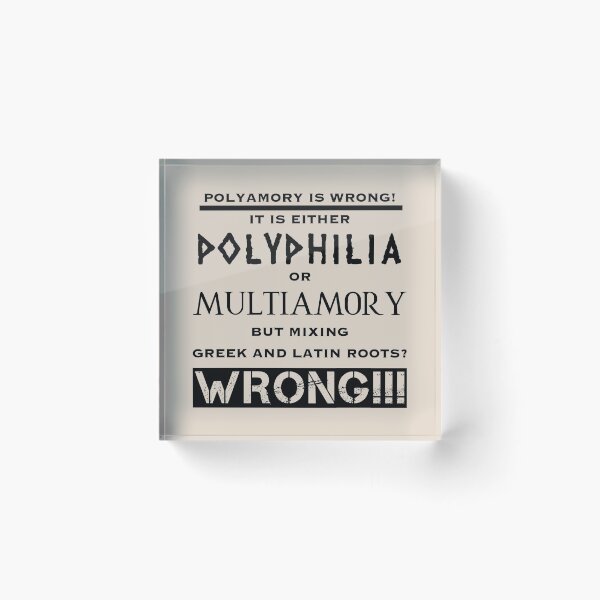 Item preview, Polyamory is wrong (5) designed and sold by DotorEaon.