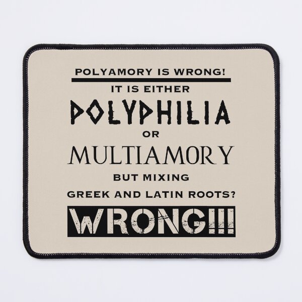 Item preview, Polyamory is wrong (5) designed and sold by DotorEaon.
