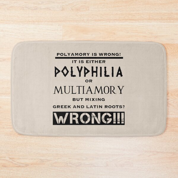 Item preview, Polyamory is wrong (5) designed and sold by DotorEaon.