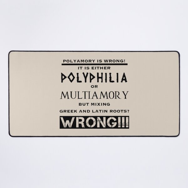 Item preview, Polyamory is wrong (5) designed and sold by DotorEaon.
