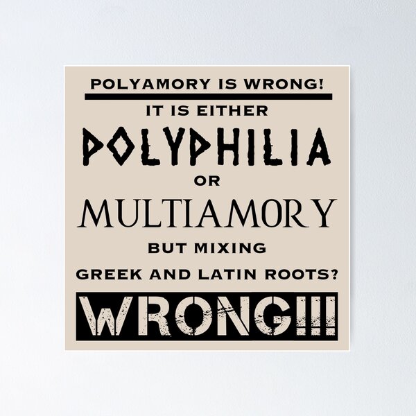 Item preview, Polyamory is wrong (5) designed and sold by DotorEaon.
