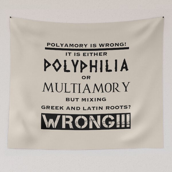 Item preview, Polyamory is wrong (5) designed and sold by DotorEaon.