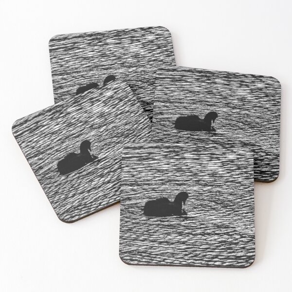 Item preview, Eurasian Coot waterbird surrounded by eternal ripples in the water designed and sold by James-Cole.