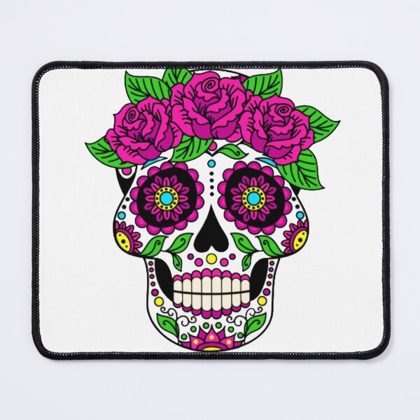 Artikelvorschau, Halloween Blumenschädel des Todes entworfen und verkauft von QualityTee.