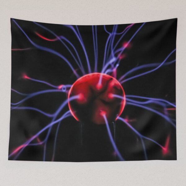 Item preview, Close up plasma ball strands of blue violet purple and red designed and sold by James-Cole.