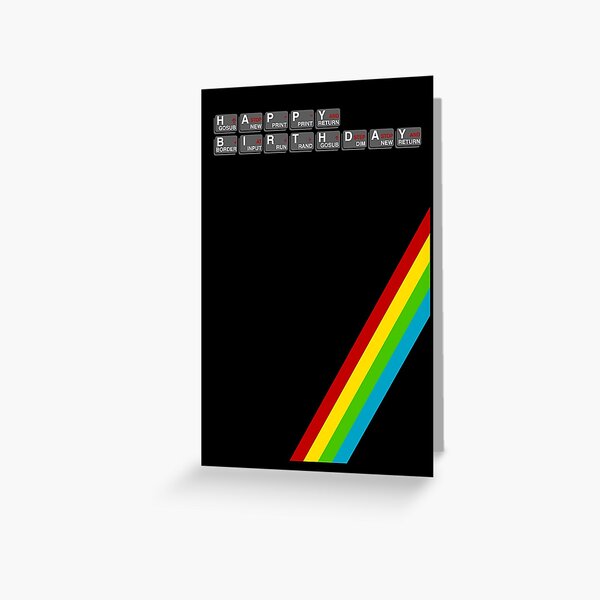 Sinclair Spectrum Birthday Card Greeting Card