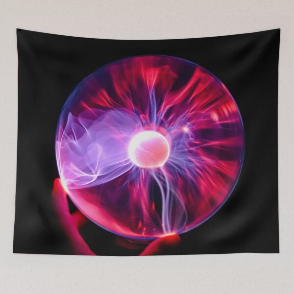 Item preview, Hand holding plasma ball blue violet purple and red designed and sold by James-Cole.
