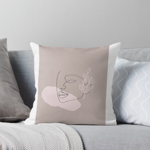 Item preview, pink accent abstract woman designed and sold by roseetaliaa.