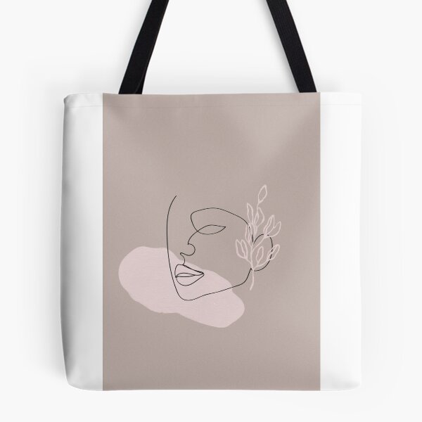 Item preview, pink accent abstract woman designed and sold by roseetaliaa.