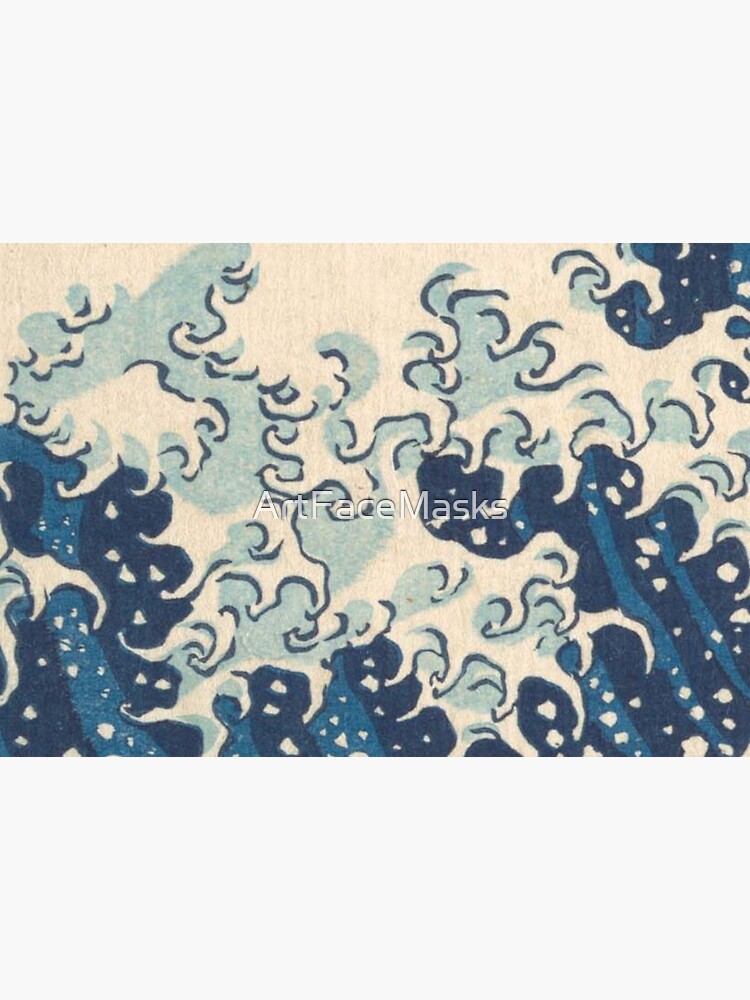 Great Wave off Kanagawa DETAIL wave froth by ArtFaceMasks