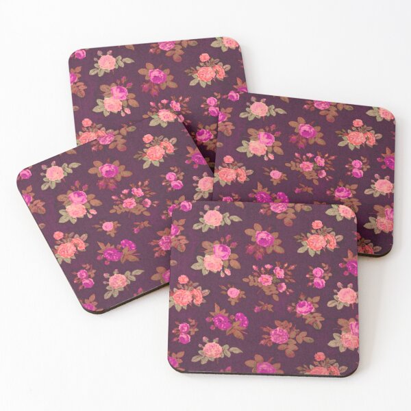 Item preview, French Textile Rose Print Pink designed and sold by RapTops.