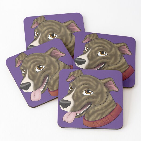 Item preview, Dory The Brindle Pitty designed and sold by RainbowDogma.
