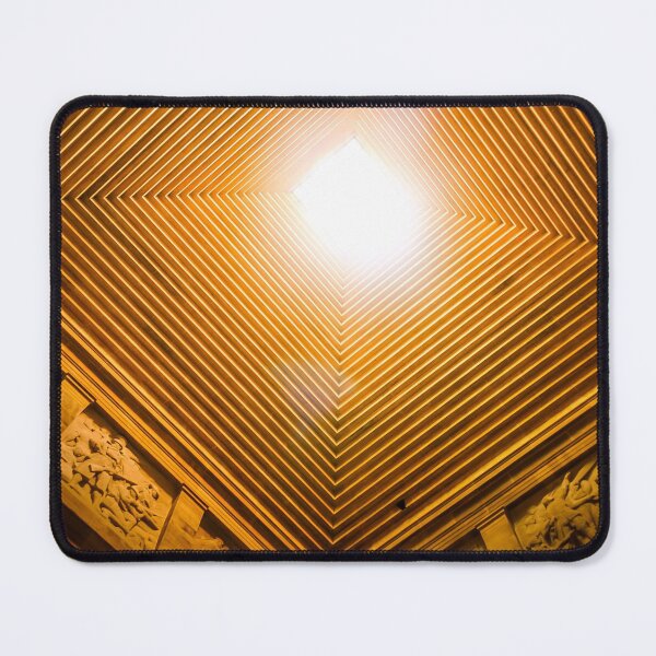 Item preview, The geometric square patterns looking up from inside The Melbourne shrine of remembrance designed and sold by James-Cole.