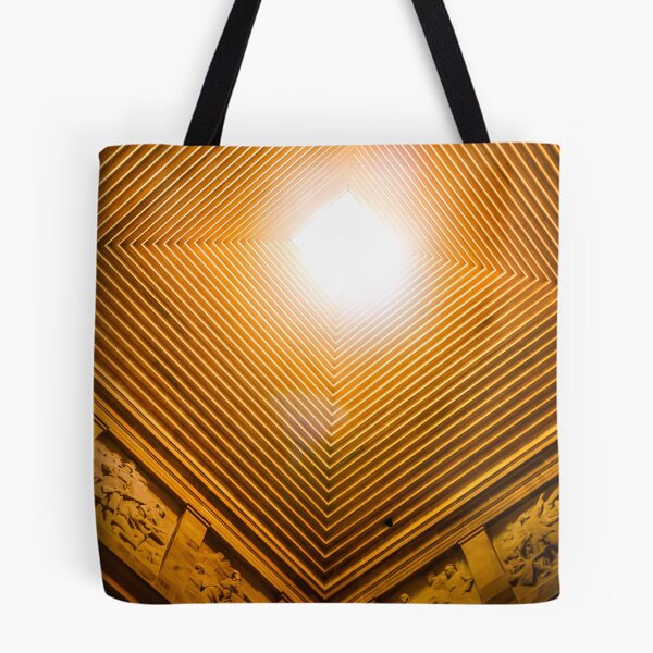 Item preview, The geometric square patterns looking up from inside The Melbourne shrine of remembrance designed and sold by James-Cole.